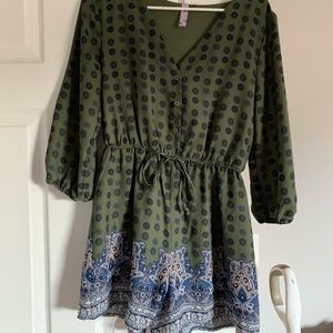 Francesca’s Quarter Sleeve Romper